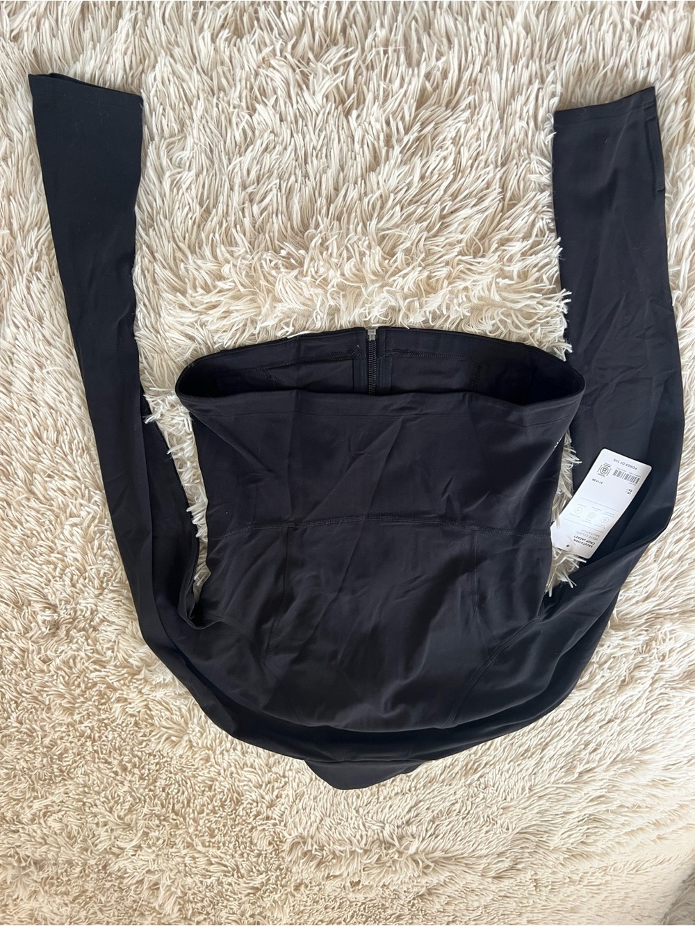 Athleta Black Women's Bomber-Style Zip Jacket - Picture 2 of 2